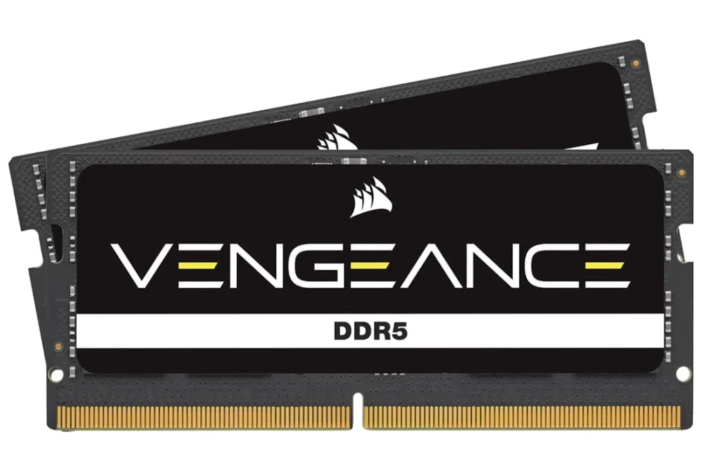 Memória RAM CORSAIR Vengeance SODIMM DDR5 RAM 48GB (2x24GB) 4800MHz CL40 Intel XMP iCUE Preta- CMSX48GX5M2A4800C40