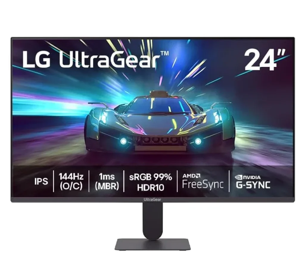 Monitor Gamer LG UltraGear™ 27″, FHD, 144Hz, 1ms, NVIDIA G-SYNC, AMD FreeSync, HDR10, Preto – 27G411A-B