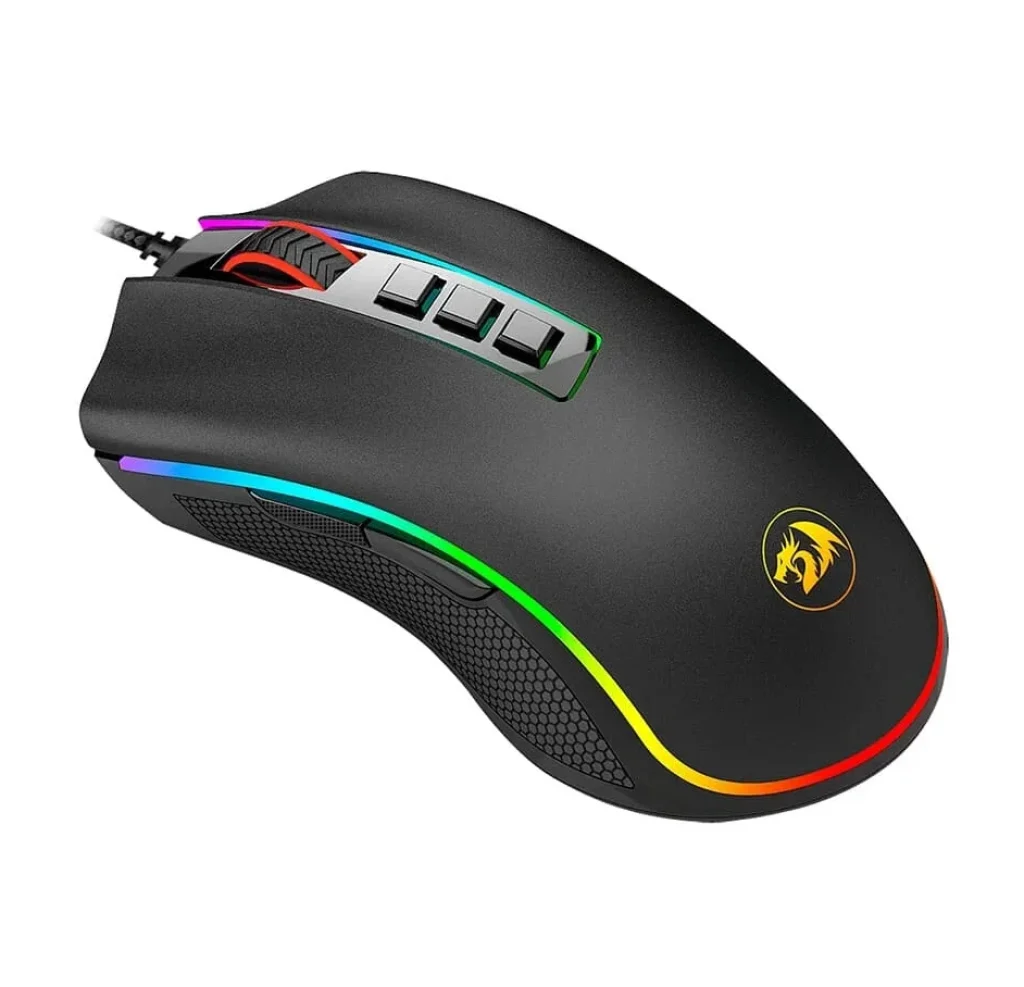 Mouse Gamer Redragon Cobra, Chroma RGB, 12400DPI, 7 Botões, Preto