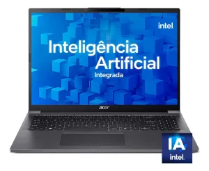 Notebook Acer Aspire 16 A16-71M-55H0 Intel Core Ultra 5 com IA Integrada 115U 16GB RAM 512GB SSD 16″ IPS Windows 11