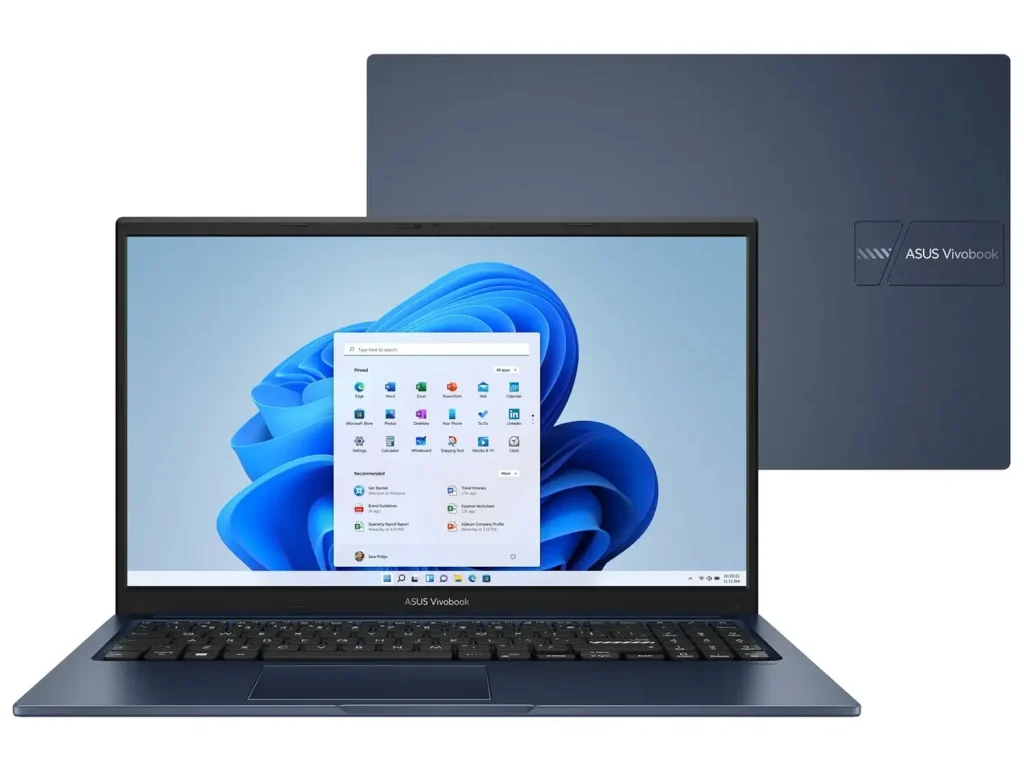 Notebook ASUS Vivobook 15 – Intel Core i5-1334U, 8GB RAM, 512GB SSD, 15,6″ Full HD LED, Windows 11, Quiet Blue – GB X1504VA-NJ3957W