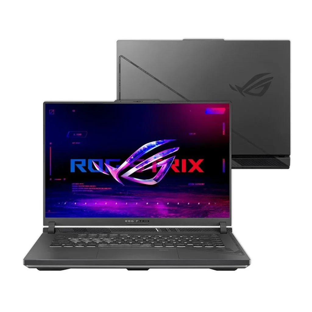 Notebook Gamer ASUS Rog Strix G16 Intel Core i7-13650HX, 8GB RAM, GeForce RTX 4050, SSD 512GB, 16″ FHD, 165Hz, Wi-Fi 6E, KeepOS, Eclipse Gray – G614JU-N3367