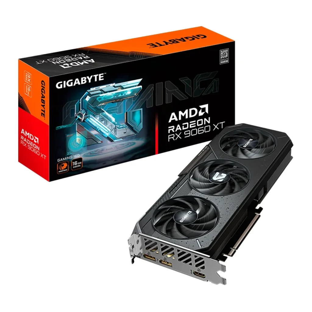 Placa de Video Gigabyte Radeon RX 9060 XT Gaming, 16GB, GDDR6, 128-bit, GV-R9060XTGAMING-16GD