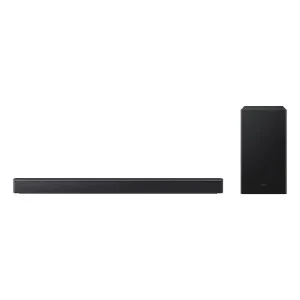 Soundbar Samsung B-Series B450F – 2.1 canais com Subwoofer sem fio, 300W RMS, Imersão sonora cinematográfica, Dolby Audio, DTS Virtual:X, Bass Boost – HW-B450F/ZD