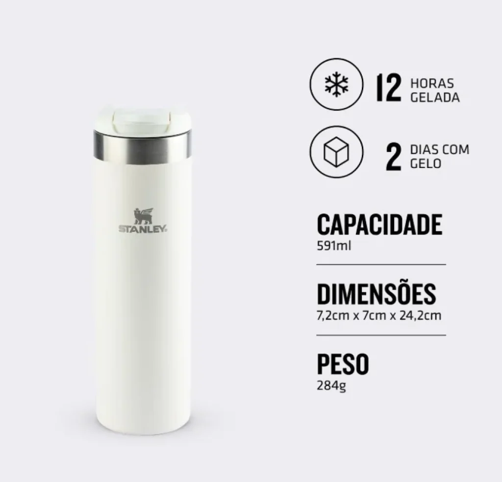 Stanley Garrafa Térmica Aerolight Transit Cream, 591ml