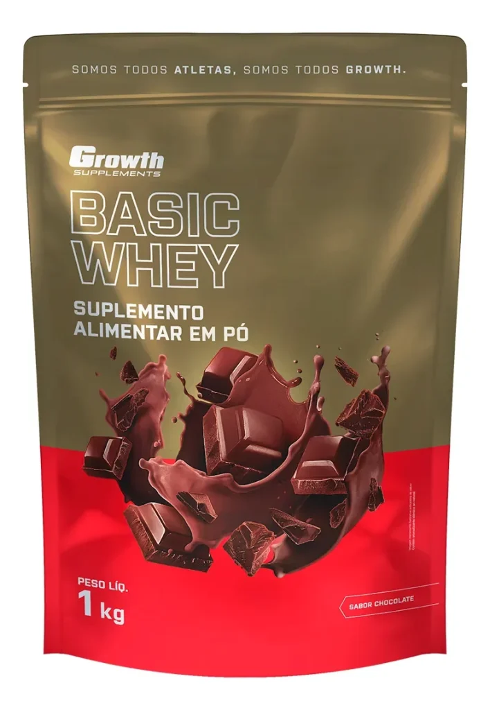 Whey Basic 1kg Growth Supplements – Chocolate