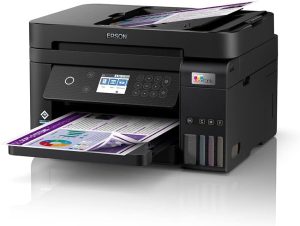 Multifuncional EPSON EcoTank L6270 – Tanque de Tinta Colorida, Painel com Visor de 2,4″, Wi-Fi, Ethernet, Frente e Verso Automático, Alimentador automático, Bivolt, Preto