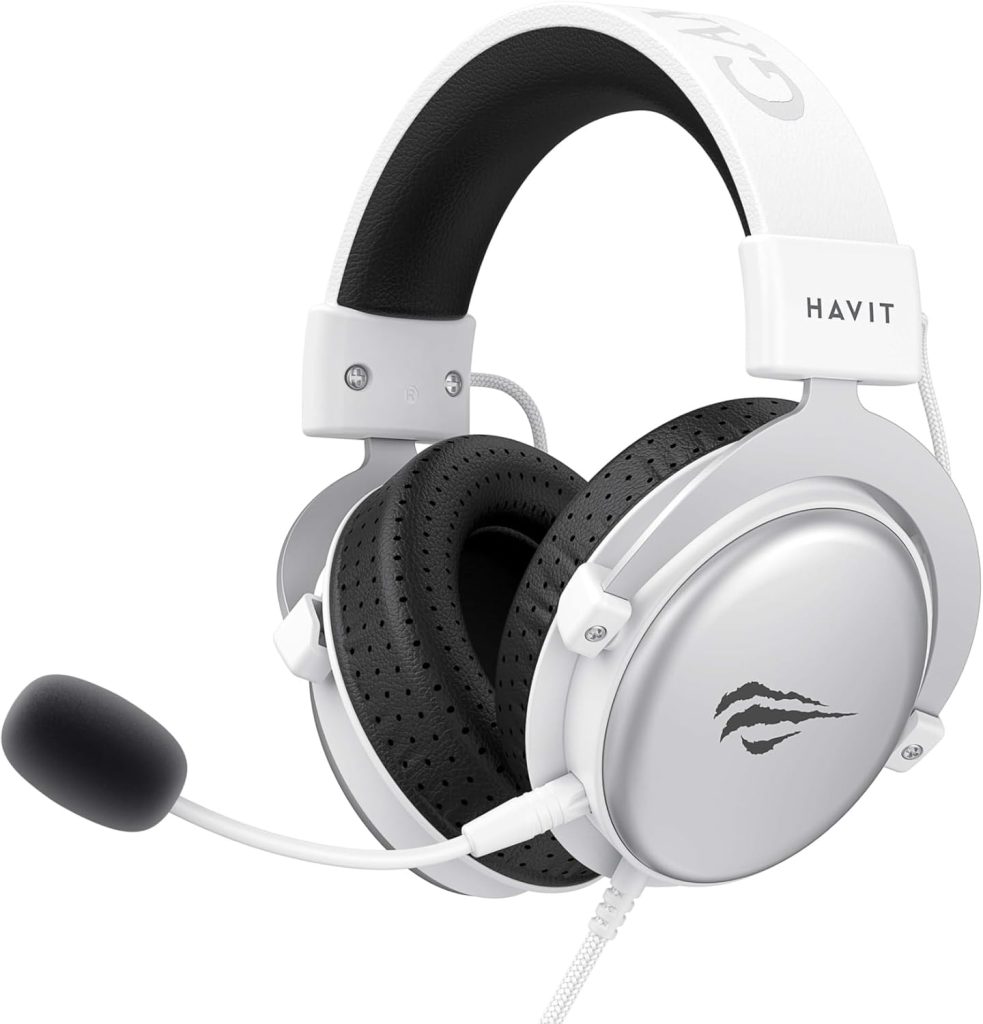 Fone De Ouvido Gamer Headset Havit H2015D Pc/Xbox/Ps4/Ps5 – Branco