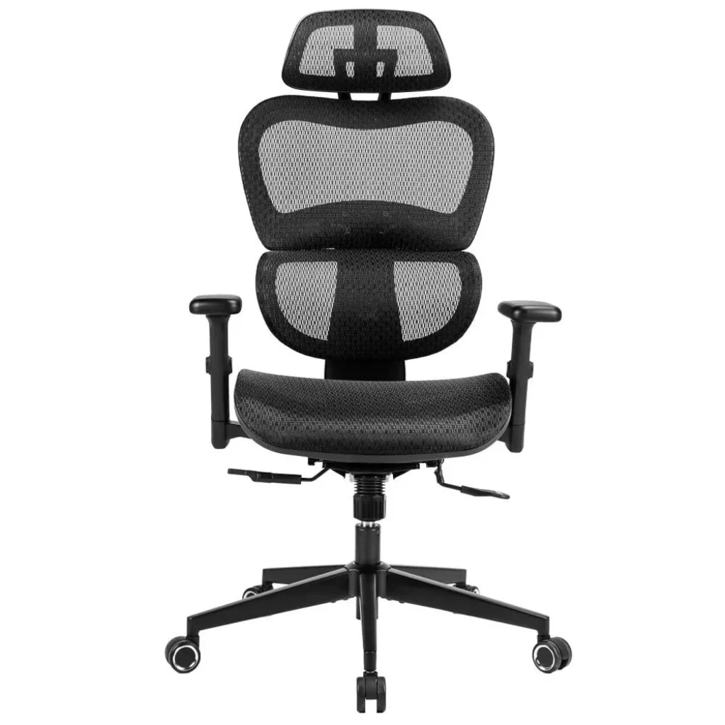 Cadeira de Escritório Ergonômica DT3 Alera+, Até 120kg, Apoio de Braço 3D, Suporte Lombar, Preta – 13719-1