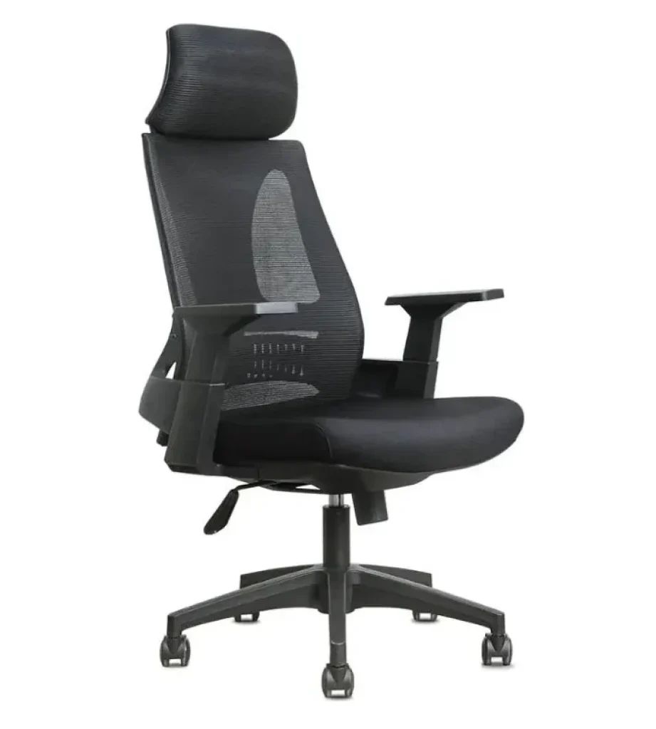 Cadeira De Escritório Rivatti Presidente NR17 Ergonômica Premium Toledo 150 kg Braço 3D Preta