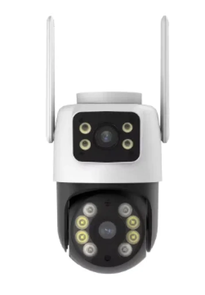 Câmera de segurança Wi-Fi COIBEU, Lente Dupla, Visão Noturna, H256, Monitor, ICSEE, IP66, Áudio