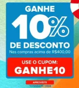 Cupom Carrefour de 10% OFF em compras acima de R$400
