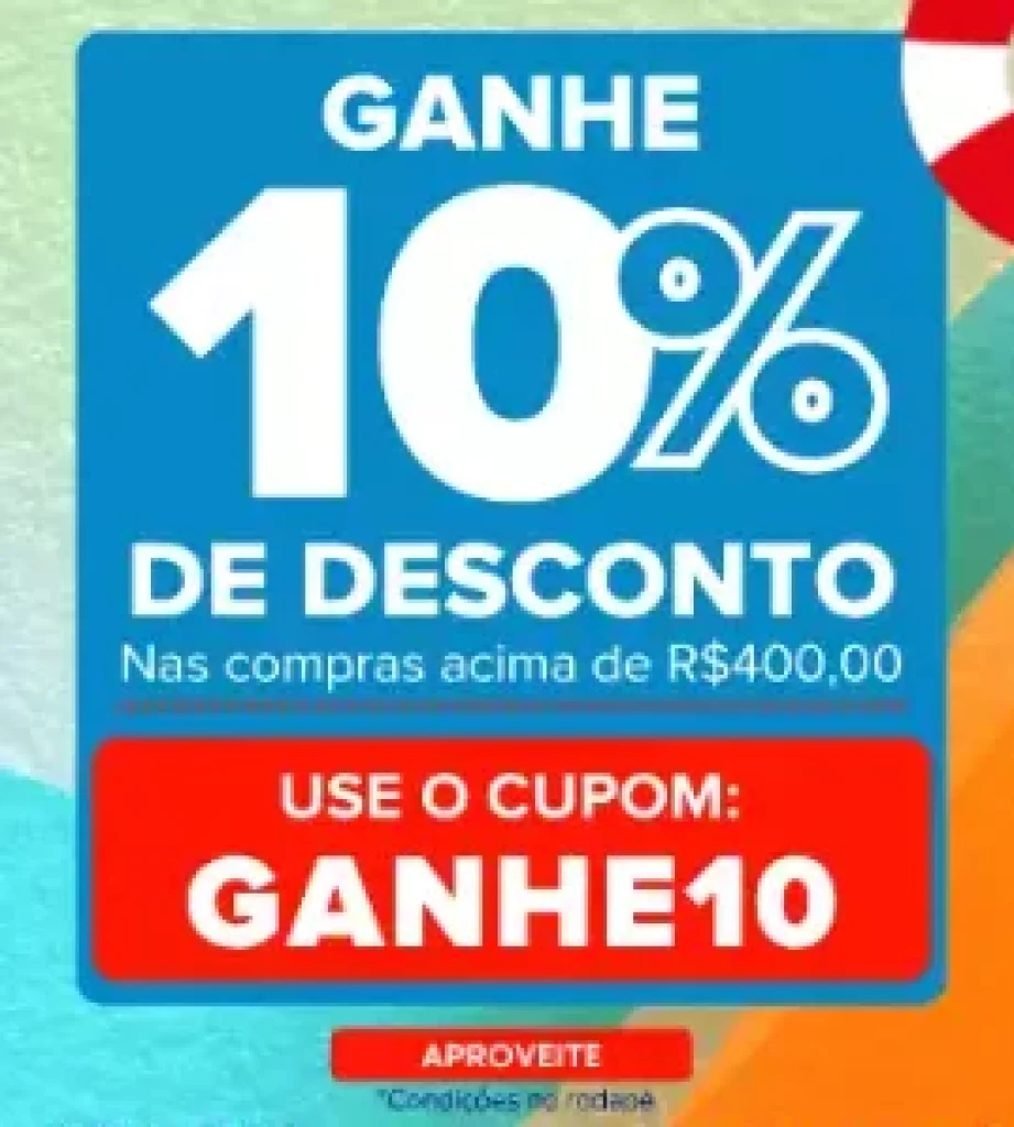 Cupom Carrefour de 10% OFF em compras acima de R$400