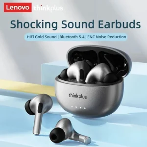 Fone de ouvido Lenovo LP5 Pro Bluetooth 5.4 TWS alta fidelidade, Redução de Ruído ENC,