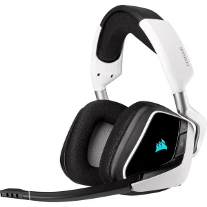 Headset Gamer Corsair Void Elite Wireless, RGB, 7.1 Surround, Drivers 50mm, Branco – CA-9011202-NA