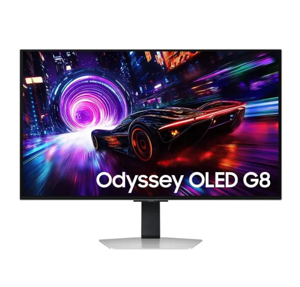 Monitor Gamer Samsung Odyssey QD-OLED G8 32″ 4K 240Hz Tyzen FreeSync Premium Bivolt, Prata – LS32FG810SNXZD
