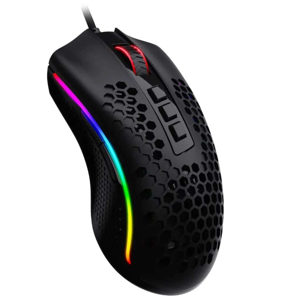Mouse Gamer Redragon Storm, RGB, 12400DPI 30G, Pixart PMW3327, USB, Preto – M808-KS