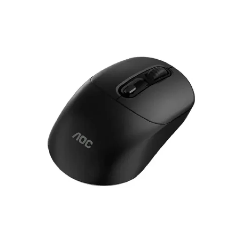 Mouse Sem Fio AOC MS300, 800-1600 DPI, 4 Botões, Design Ergonômico, Preto – MS300 BK