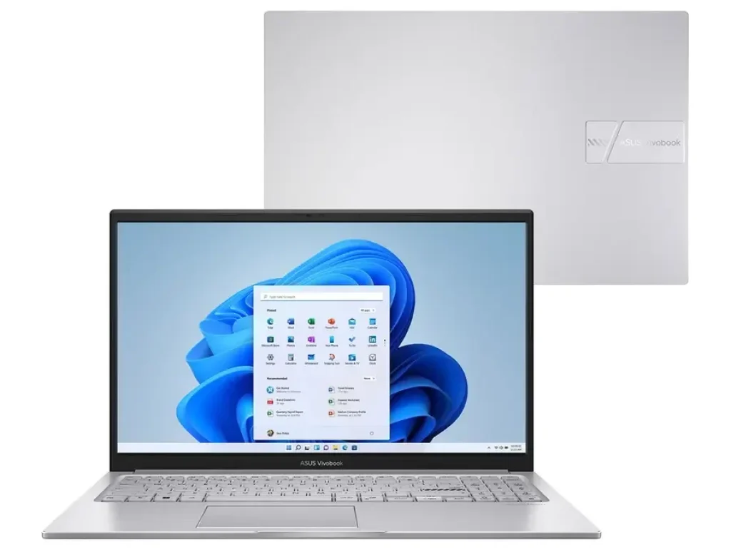 Notebook ASUS Vivobook 15 – Intel Core i5 1334U 8GB RAM 256GB SSD Intel Iris Xe Tela 15,6″ LED FHD Windows Silver – X1504VA-NJ1738W