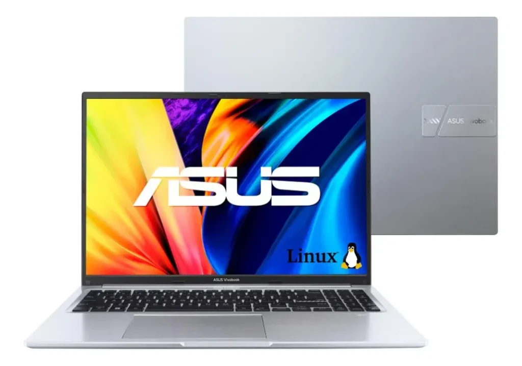 Notebook Asus Vivobook 16 – Intel Core i7-1355U 8GB RAM 512GB SSD Linux KeepOS Tela 16″ IPS FHD Silver – X1605VA-MB742