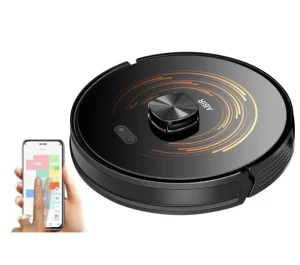 Robô aspirador de pó ABIR X9, navegação à Laser LiDAR, Potência 6500Pa, Mapeamento multi-pavimentos, Esterilização UV Dupla, App, Limpeza Seletiva, Barreira Virtual, Limpeza a Vapor em Y, Voz Português