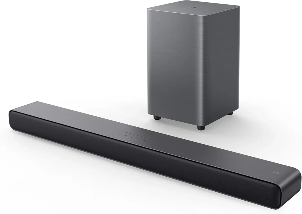 Soundbar TCL S55H 2.1, 220W, Dolby Atmos, DTS Virtual:X, Subwoofer sem fio