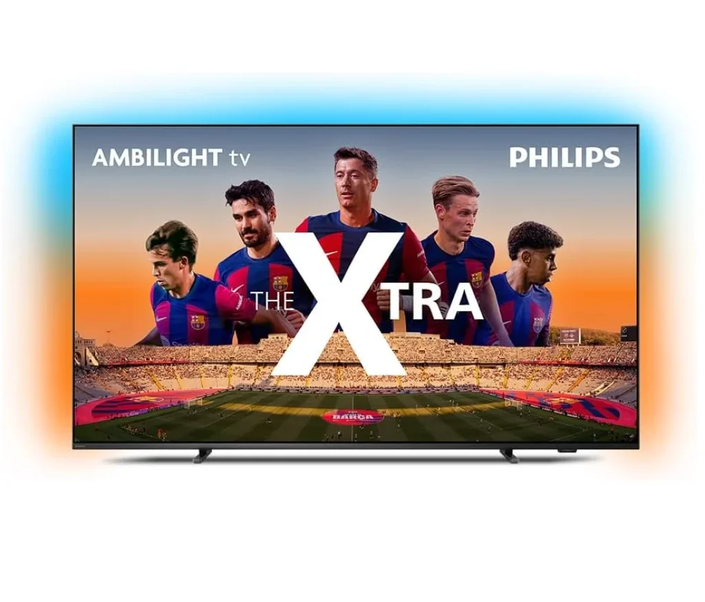 Smart TV 65″ Mini LED 4K 120 Hz Philips THE XTRA 65PML9118/78, Google TV, Ambilight, P5, DTS Play-Fi, Freesync, Dolby Vision Atmos, 40 WRMS