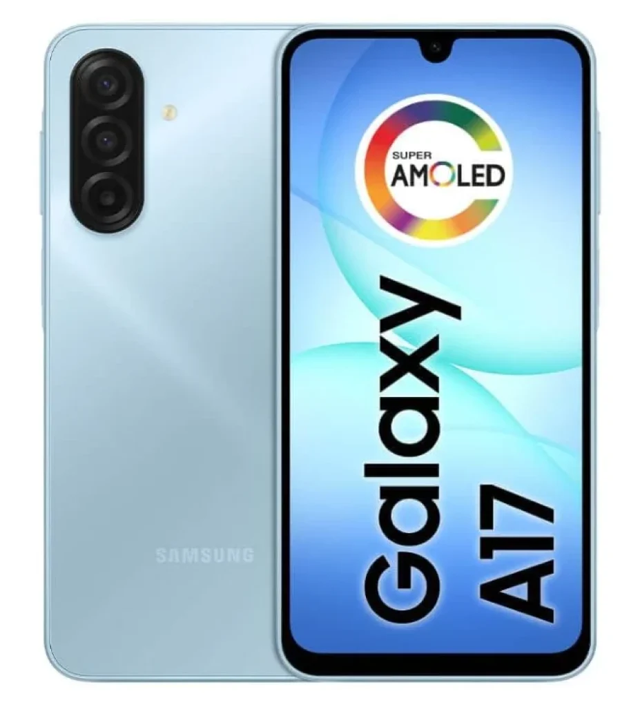 Smartphone Samsung Galaxy A17 256GB 5G 8GB RAM Azul 6,7″ Câm. Tripla + Selfie 13MP