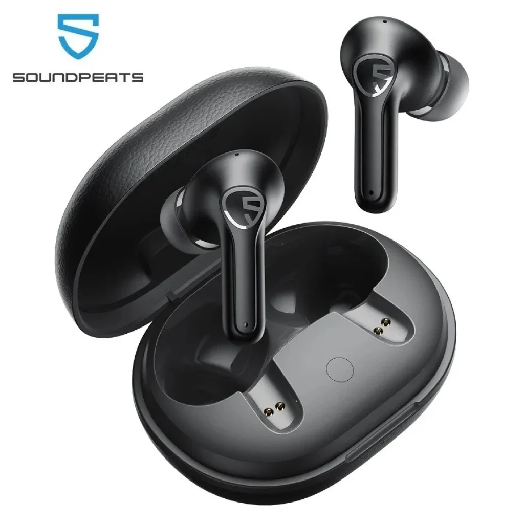 Fones de ouvido SoundPEATS T3 Pro Noise Cancellation ENC/ANC, Game Mode, Bluetooth V5.4, Com 4 microfones, Driver de 12 mm, Conexão multiponto