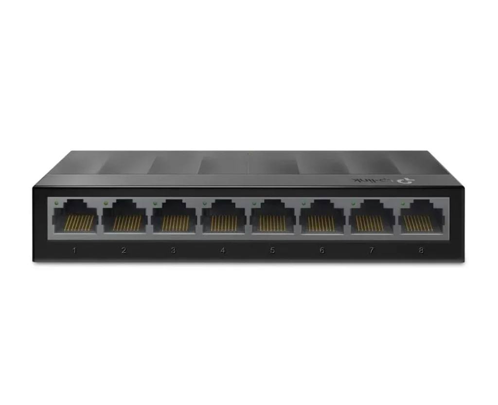 Switch TP-Link Gigabit LiteWave De Mesa Com 8 Portas 10/100/1000, Preto – LS1008G SMB