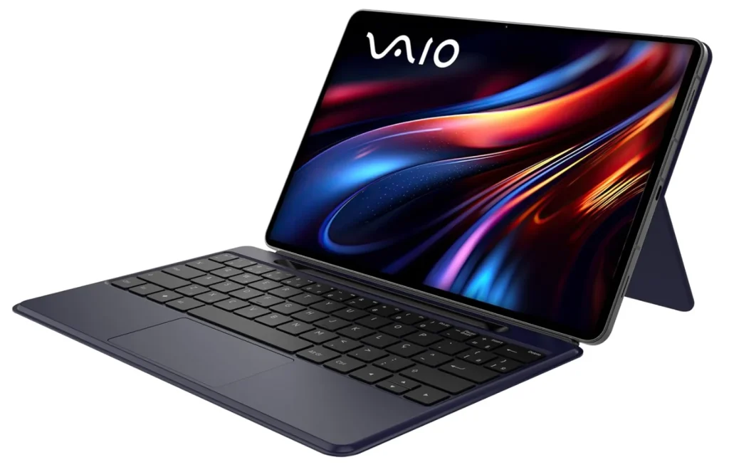 Tablet VAIO TL12 – 8GB 256GB, Octa-Core 2.7GHz, Tela AMOLED 12,6” 2.5K, Teclado de Conexão Inteligente e Caneta Ativa, WiFi 5G, Câmera 13MP + Selfie 12MP, 10.090mAh, Android 15 Gemini IA, Preto