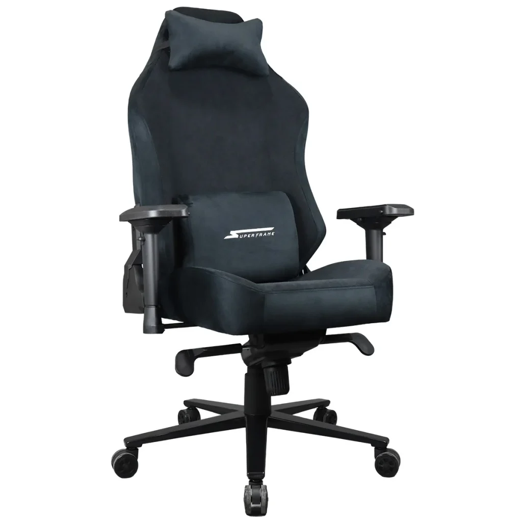 Cadeira Gamer SuperFrame Style, Reclinável, 120 kg, 4D, Tecido, Preta – SF-CH-STR4DBF