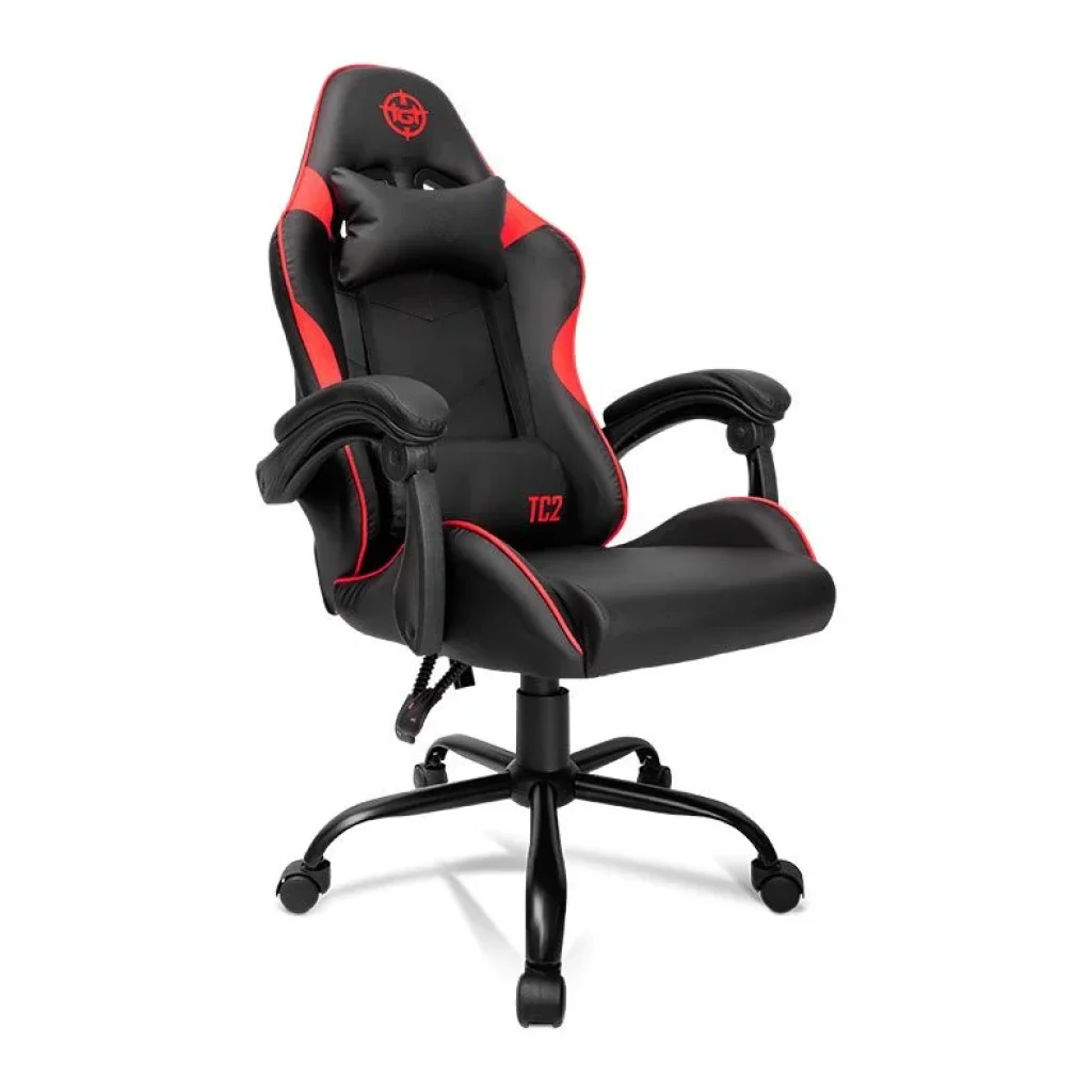 Cadeira Gamer TGT Heron TC, Preto e Cinza, TGT-HRTC-BL01