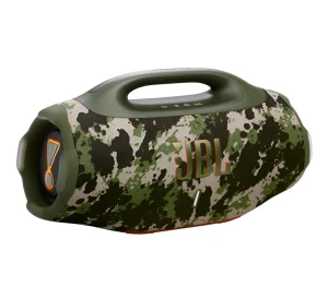 Caixa de Som Bluetooth Boombox 4 Camo, 210W RMS, Som JBL Pro, Bateria de até 34 horas, À prova d’água e resistente a poeira, Verde-musgo – JBLBOOMBOX4SQUADBR