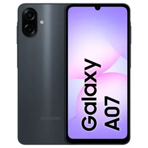 Celular Samsung Galaxy A07 4G, 8GB RAM (+8GB RAM virtual), 256GB, Câmera 50MP, Tela 6.7", Proteção IP54, Helio G99 de 6nm, Android 15, Dual Chip - SM-A075M/DS