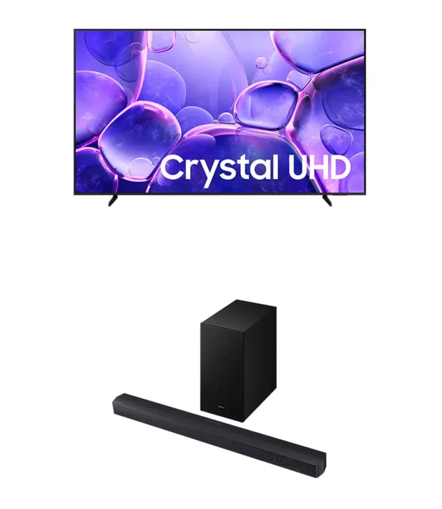 Combo Smart TV 65″ Samsung 4K UHD Crystal U8600F + Soundbar HW-B450F