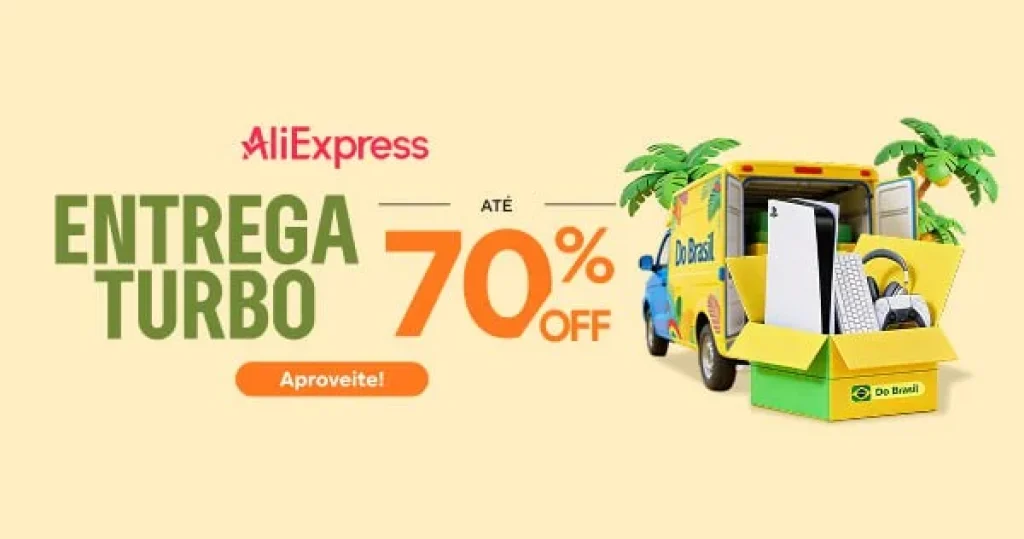 Cupons AliExpress – Evento Entrega Turbo com até R$ 360 OFF