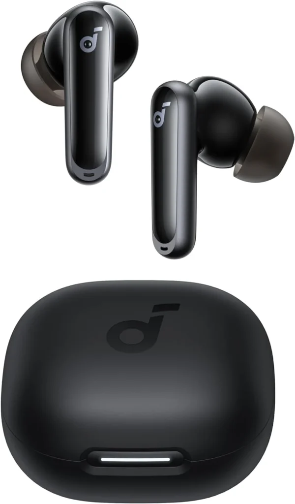 Fone de Ouvido Anker Soundcore P40i Bluetooth 5.3, Cancelamento de Ruído Adaptativo, Graves Poderosos, Resistência à Água, IPX5, Carregamento Sem Fio