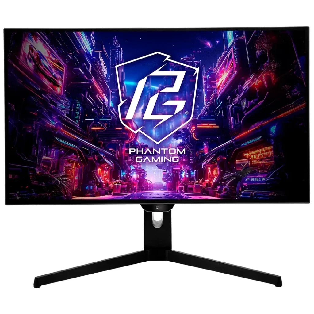 Monitor Gamer ASRock Phantom 27″, QHD, 240Hz, 0.03ms, WOLED, Type-C, FreeSync Premium Pro, HDR 400, DP e HDMI, Altura Ajustável – PGO27QFS