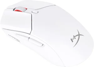 Mouse sem Fio Gamer HyperX Pulsefire Haste 2 – Ultraleve, 61 g, Wireless e Bluetooth 2,4GHz, até 26000 DPI, Sensor HyperX 26K, 100 Horas de Duração de Bateria, Branco (6N0A9AA)