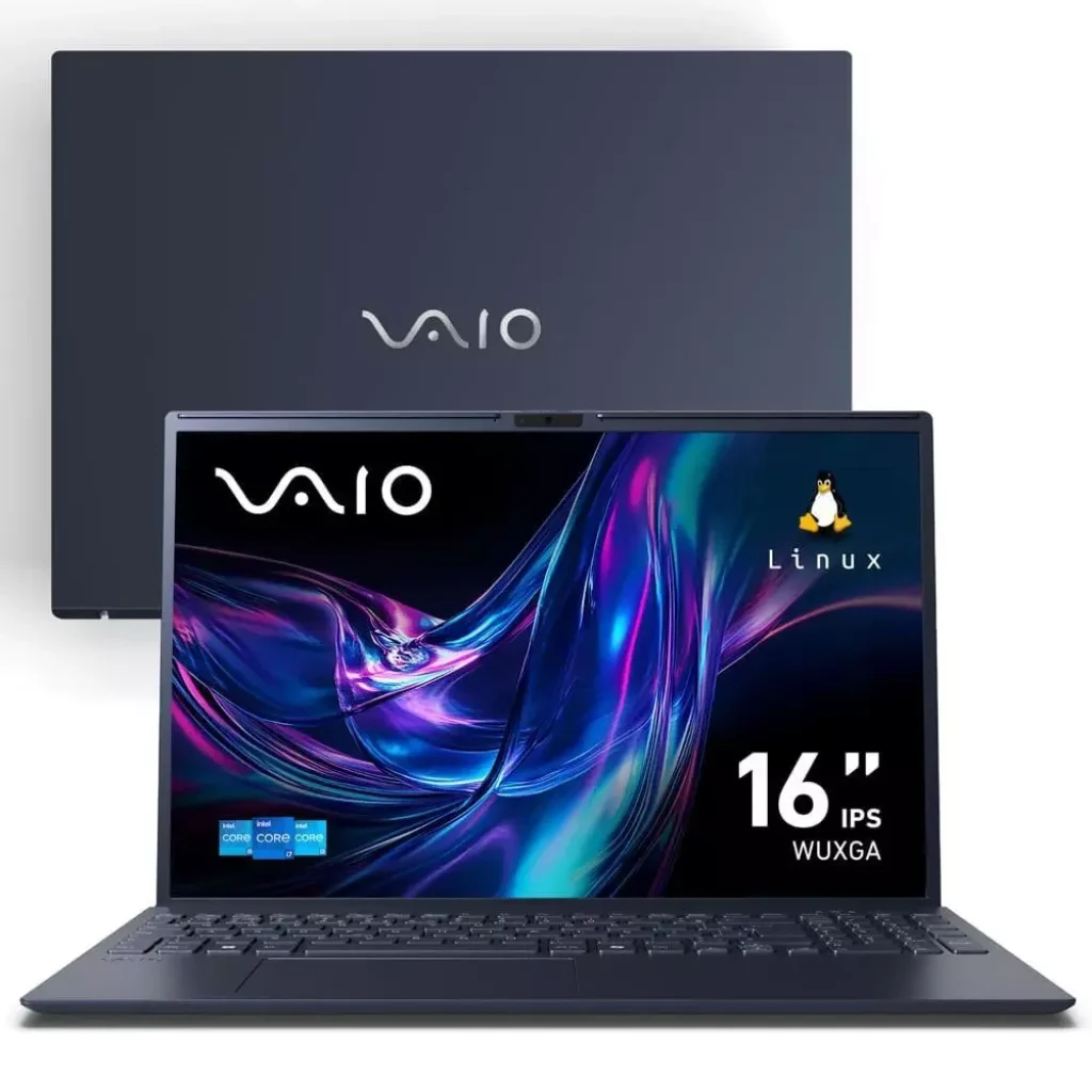 Notebook VAIO FE16 – Intel® Core™ i3-1315U 8GB RAM 512GB SSD 16″ FHD IPS WUXGA Antirreflexo, Linux, Cinza Grafite – VJFE62F11X-B0111H