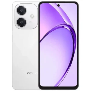 Smartphone OPPO A60 4G – 256GB 8GB RAM Snapdragon 6s Gen1 6,67″ HD+ 50MP AI Câmera Bateria 5100 mAh SuperVOOC 45W Android 15 Branco