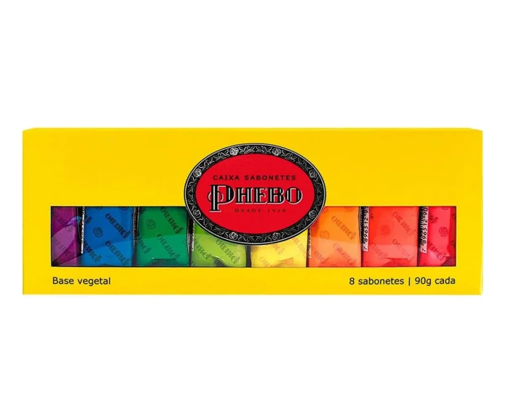 Kit Sabonetes Glicerina, PHEBO, Caixa, 720g, 8 unidades