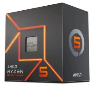 Processador AMD Ryzen 5 7600, 5.2GHz Max Turbo, Cache 38MB, AM5, 6 Núcleos, Vídeo Integrado – 100-100001015BOX