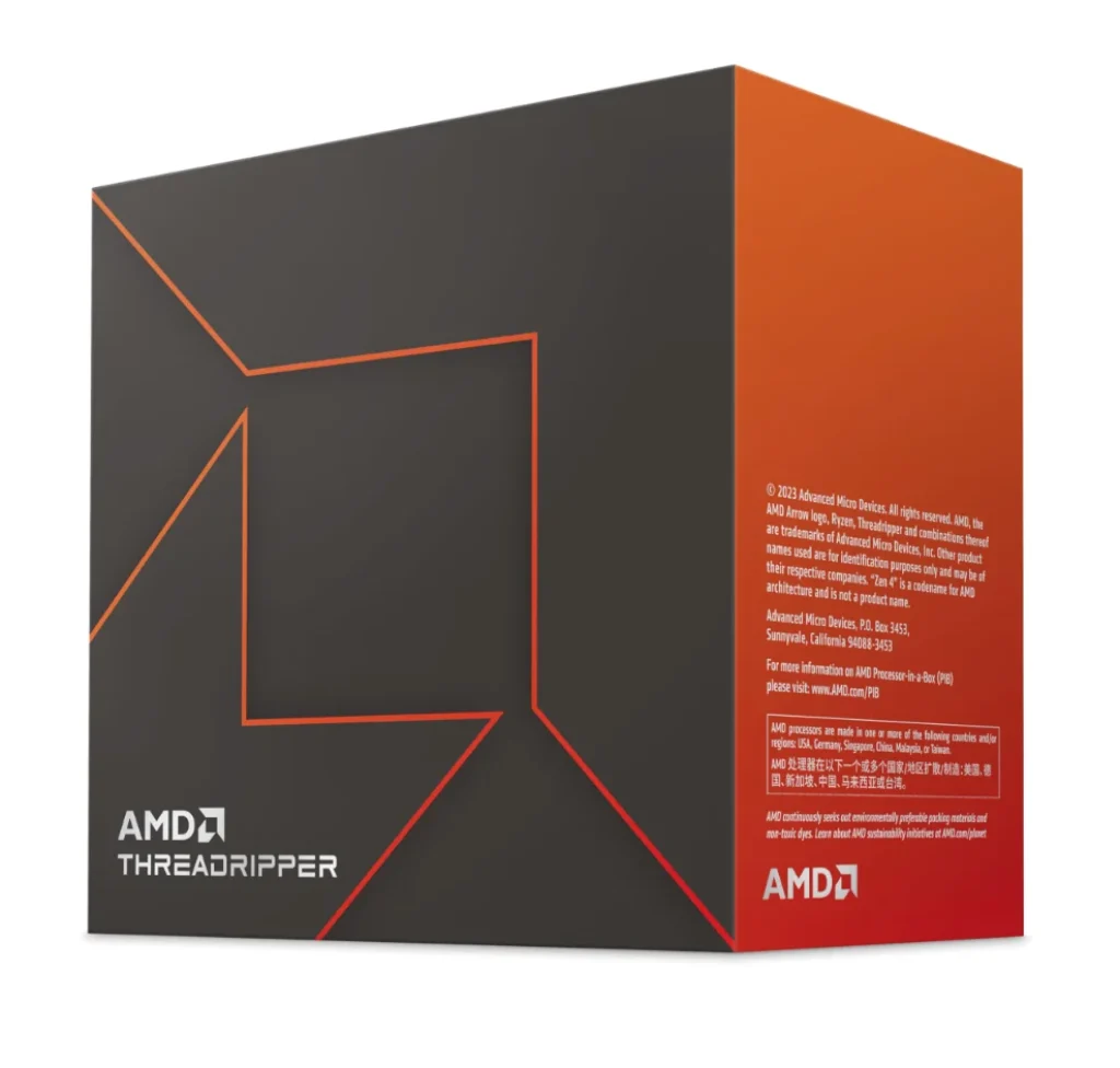 Processador AMD Ryzen™ Threadripper™ 7960X 5,3 GHz 24-Core, 48-Thread Unlocked