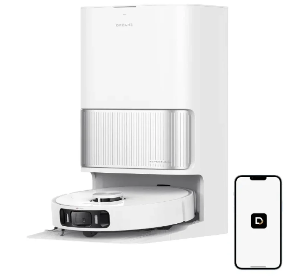 Robô Aspirador e Mop, DREAME L40 Ultra AE, Sucção 19.000Pa, Limpeza profunda, Caixa de Poeira Autoesvaziável, Mopa Flexível com Lavagem Automática 74°C, Amigo dos Pets, App/Voz(Alexa/Google/Siri), 127V