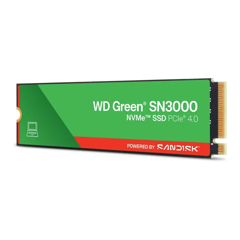 SSD SanDisk SN3000, 2 TB, M.2 2280, PCIe, NVMe, Leitura 5000 MB/s, Gravação 4200 MB/s – WDS200T4G0E