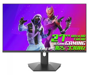 Monitor Gamer SuperFrame VisionX, 27 Pol, Dual Mode, 4K Ultra HD 165Hz / Full HD 330Hz, Fast IPS, 0.5ms, HDR, FreeSync/G-Sync, SFVXFB-27330-DM-PRO