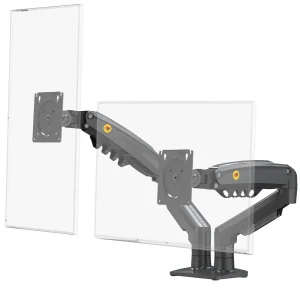 Suporte de Mesa North Bayou F160, Articulado, Com Pistão, Para 2 Monitores 17 Até 27 Pol, Preto