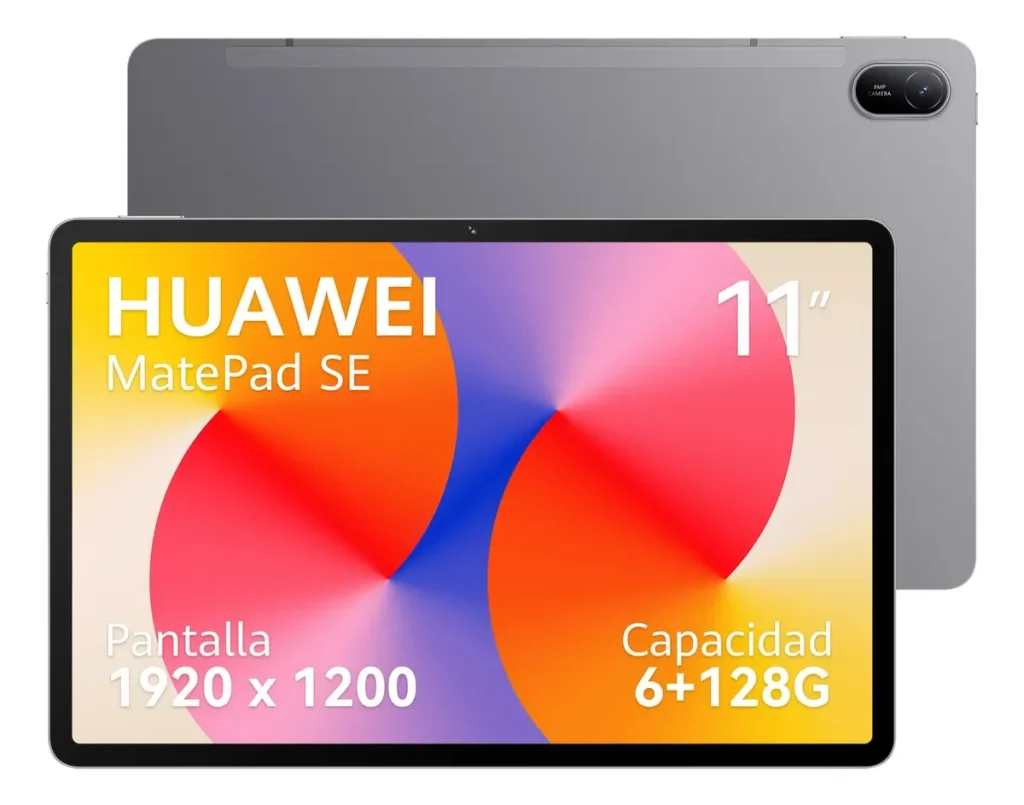 Tablet, HUAWEI MatePad SE 11, 6/128GB, Tela HUAWEI FullView de 11″ FHD+ 400 nits para Conforto Visual, Superbateria de 7700 mAh 22,5W, Câmera Traseira 8 MP, Câmera Frontal 5 MP, Cinza Nebula